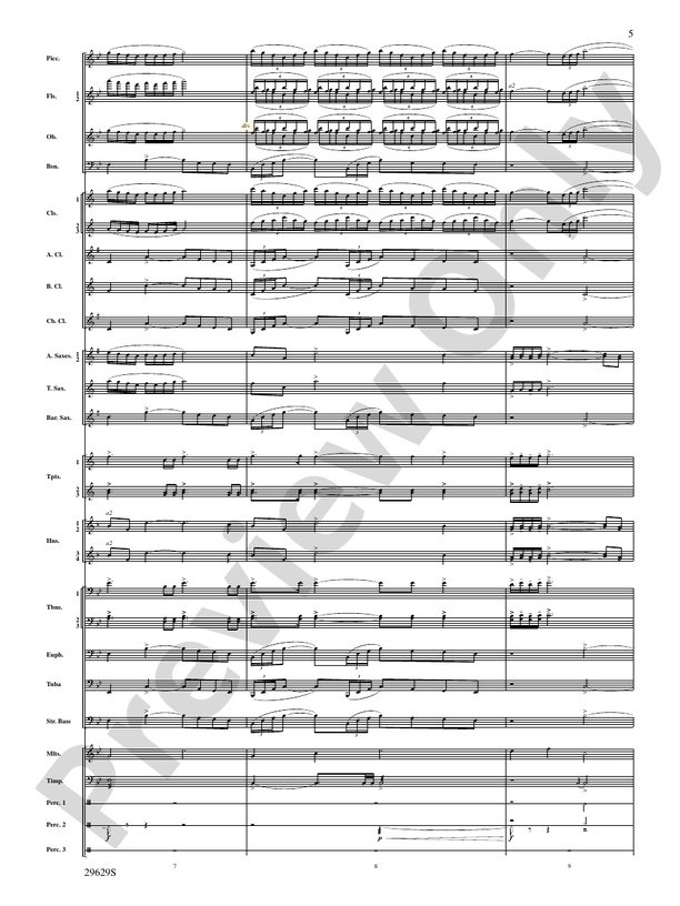 Three Fanfares for a Celebration - Concert Band Conductor Score & Parts (Digital Download)