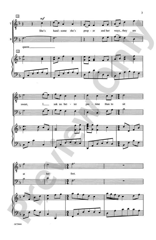 At the Foot of Yonder Mountain – TB Choral Octavo (Digital Download)