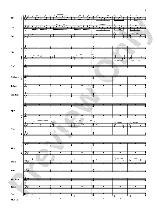 Ariel - Concert Band Conductor Score & Parts (Digital Download)