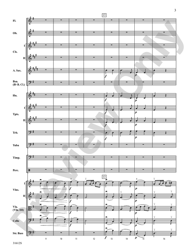Pastoral Symphony (First Movement) – Full Orchestra Conductor Score & Parts (Digital Download)