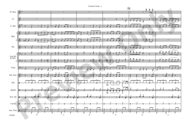 Havana – Marching Band Conductor Score & Parts (Digital Download)
