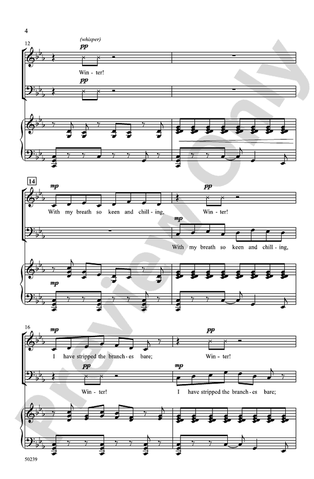 Winter - SATB Choral Octavo (Digital Download)