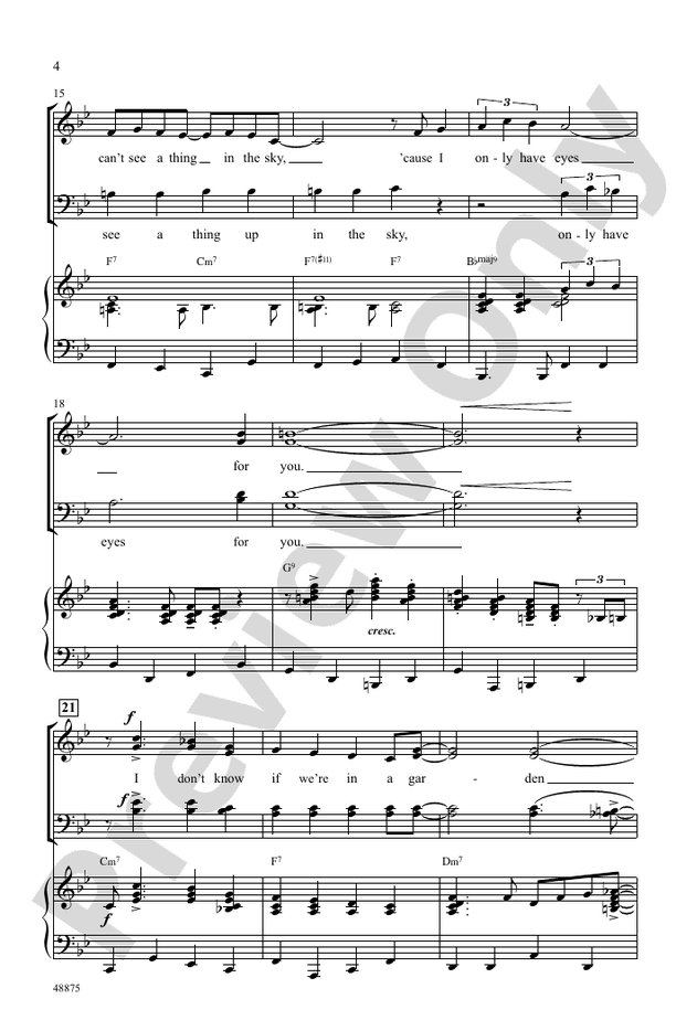 I Only Have Eyes for You – SATB Choral Octavo (Digital Download)