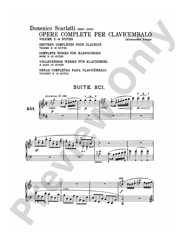 Scarlatti - The Complete Works, Volume X - Piano Solo (Digital Download)