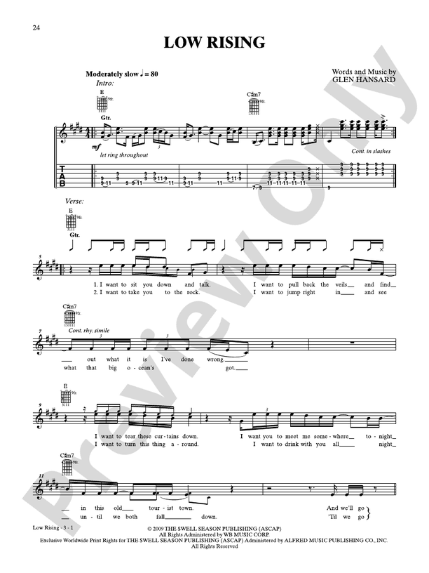 Low Rising - Guitar TAB (Digital Download)