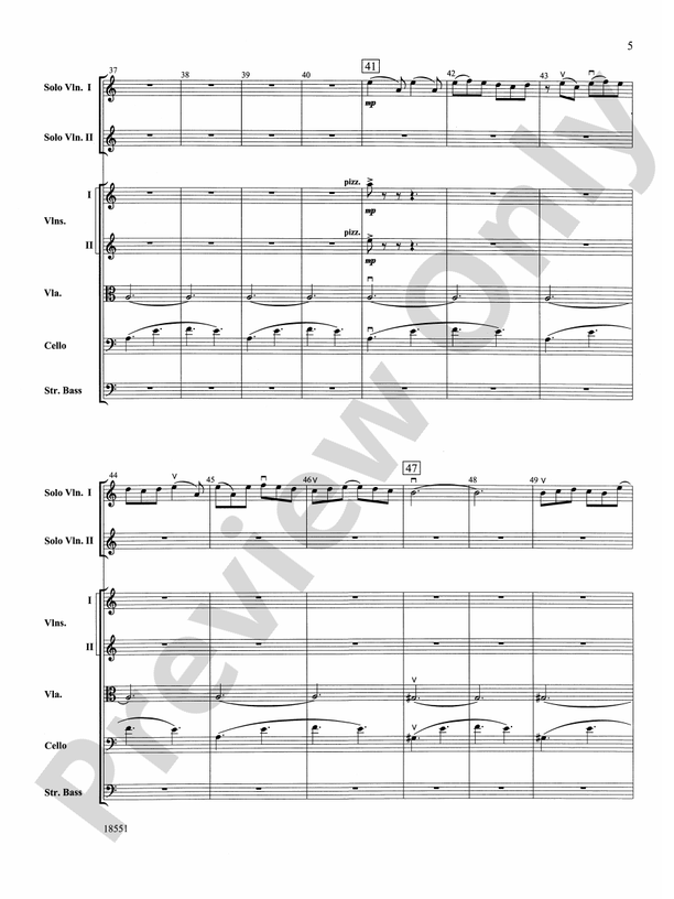 Bailes para Orquesta (For Two Solo Violins and String Orchestra) – String Orchestra Conductor Score & Parts (Digital Download)