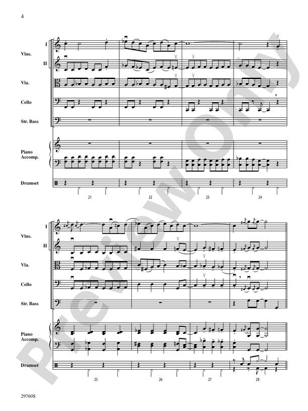 New Orleans Blues – String Orchestra Conductor Score & Parts (Digital Download)
