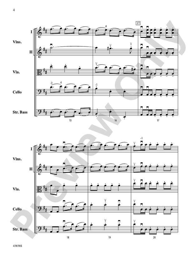 Royal Fireworks Overture – String Orchestra Conductor Score & Parts (Digital Download)