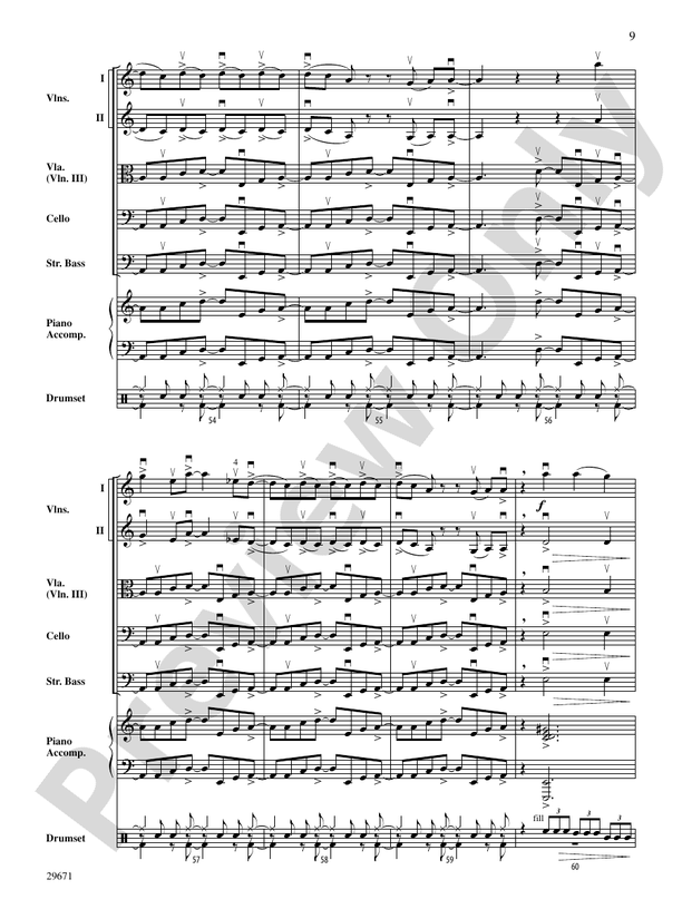 Moondance - String Orchestra Conductor Score & Parts (Digital Download)