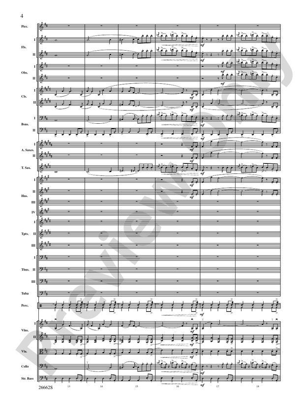 Blue Tango – Full Orchestra Conductor Score & Parts (Digital Download)