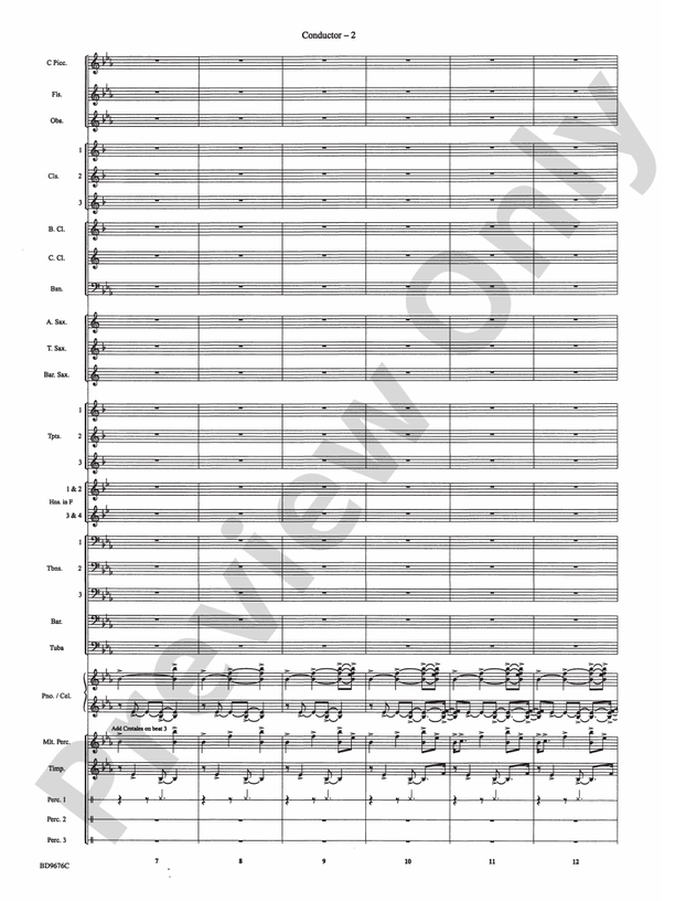 Paradiso - Concert Band Conductor Score & Parts (Digital Download)