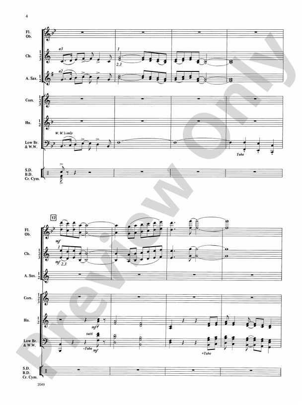 North Star Overture - Concert Band Conductor Score & Parts (Digital Download)