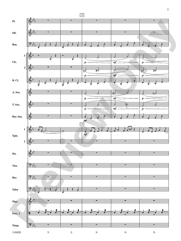 Pavanne - Concert Band Conductor Score & Parts(Digital Download)