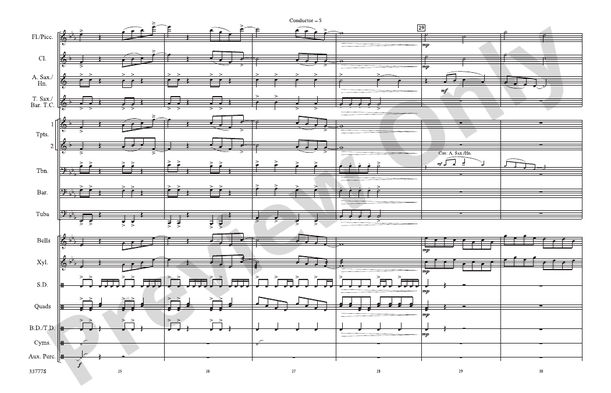 21 Guns – Marching Band Conductor Score & Parts (Digital Download)