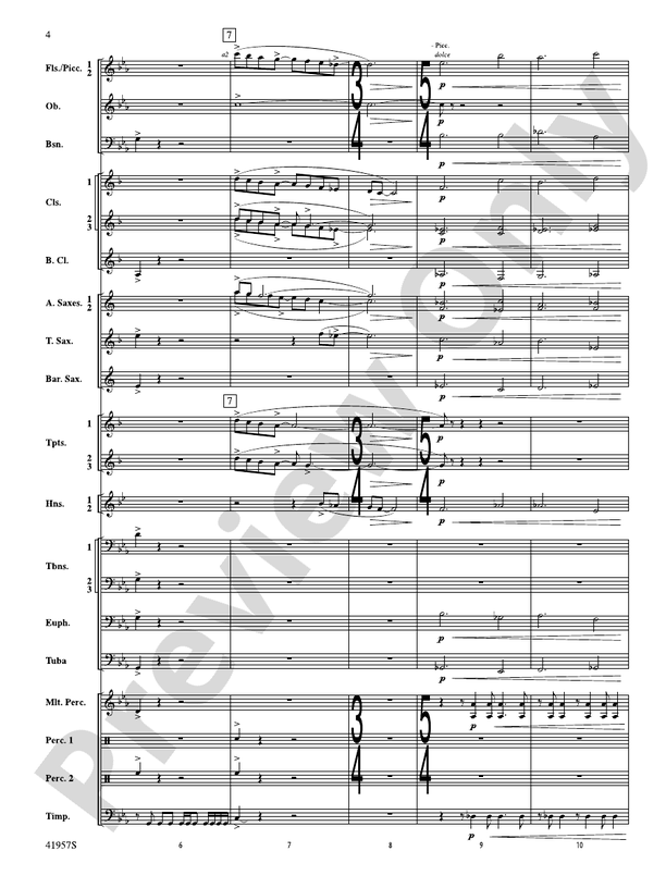 Runway Five - Concert Band Conductor Score & Parts (Digital Download)
