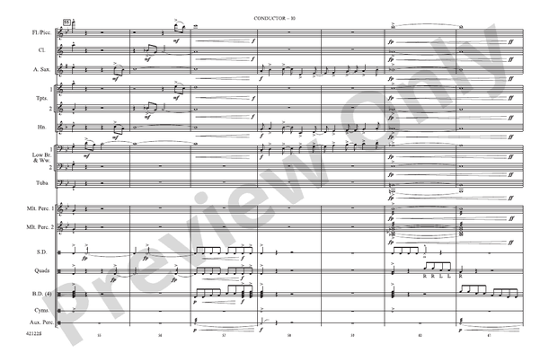 Give It One – Marching Band Conductor Score & Parts (Digital Download)