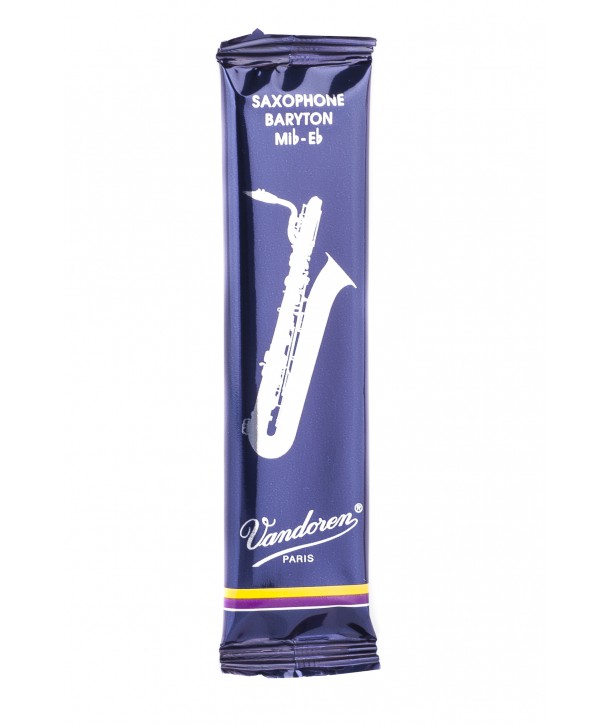 Vandoren Traditional Baritone Saxophone Reeds, Strength 3, Single