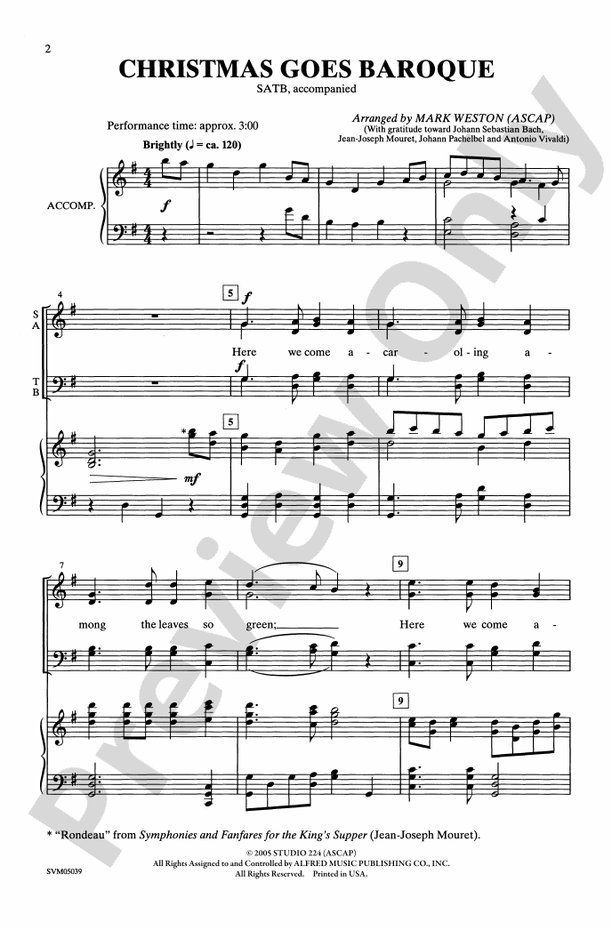 Christmas Goes Baroque - SATB Choral Octavo (Digital Download)