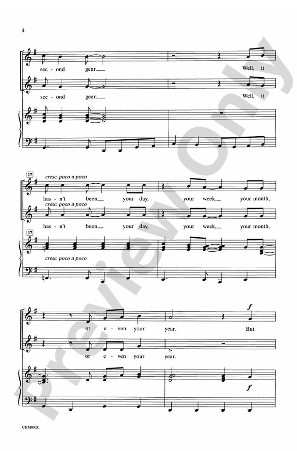 I'll Be There for You (Theme from "Friends") – 2-Part Choral Octavo (Digital Download)