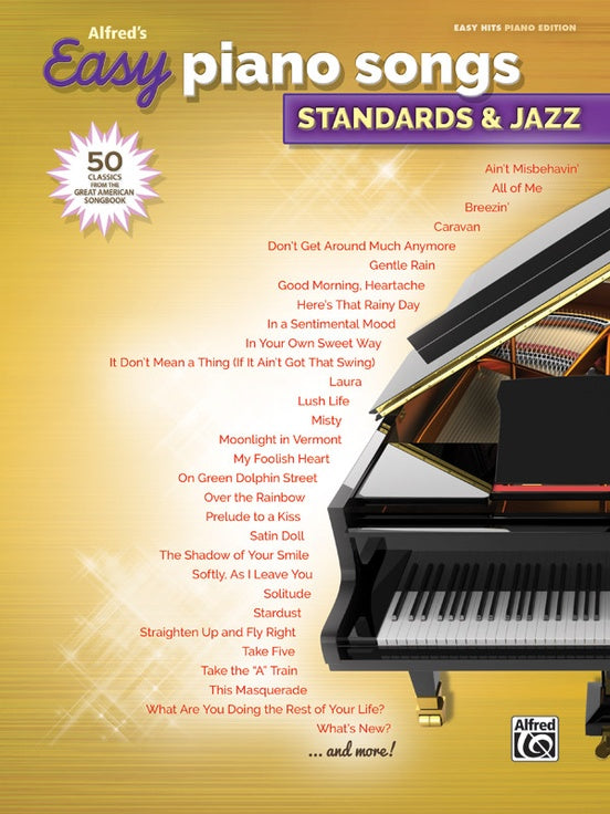 Alfred's Easy Piano Songs: Standards & Jazz - Various - Piano - Alfred
