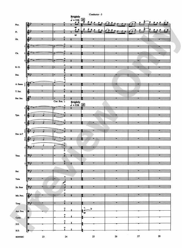 Waterdance - Concert Band Conductor Score & Parts (Digital Download)