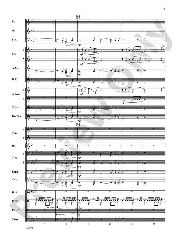 In Joyous Flight - Concert Band Conductor Score & Parts (Digital Download)