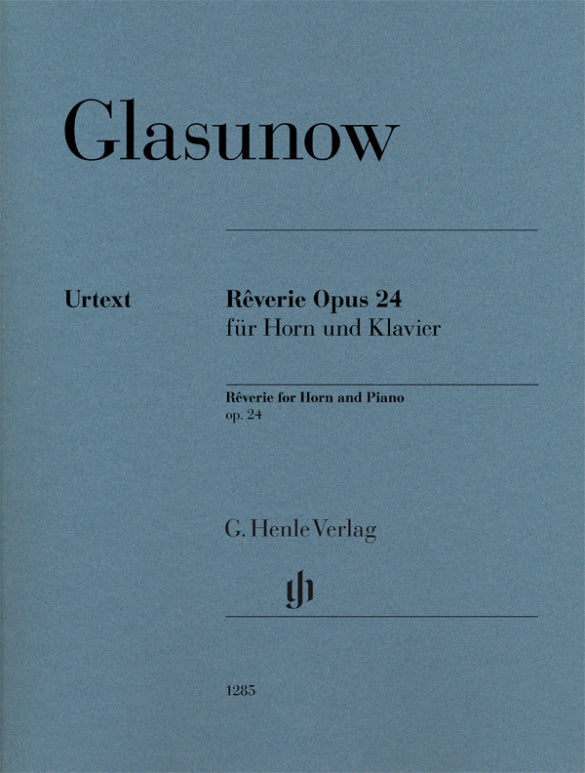 Glazunov - Reverie Op24 - French Horn Sheet Music/Piano Accompaniment Henle HN1285