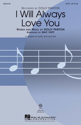 I Will Always Love You - Dolly Parton - Mac Huff Hal Leonard ShowTrax CD CD