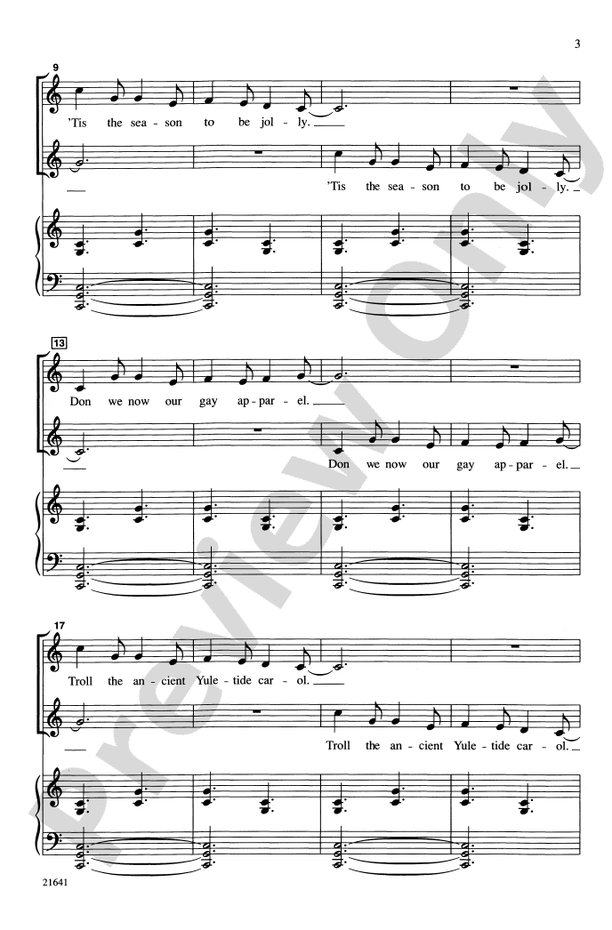 Antiphonal Deck the Hall – 2-Part Choral Octavo (Digital Download)