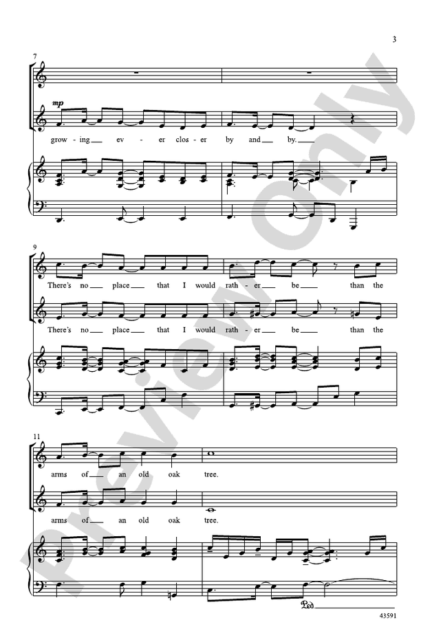 In the Arms of an Oak – 2-Part Choral Octavo (Digital Download)