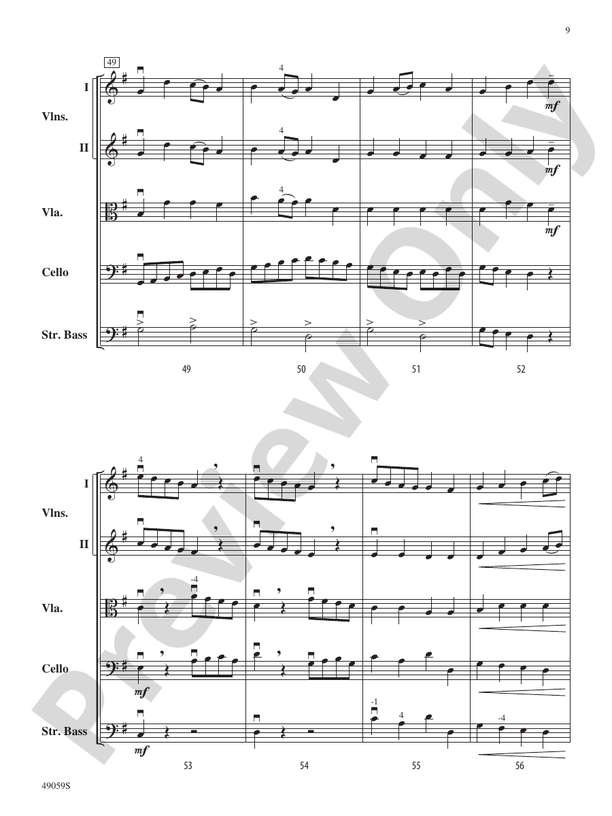Sinfonietta for Strings - String Orchestra Conductor Score & Parts (Digital Download)