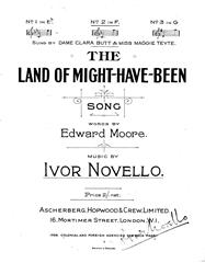 The Land Of Might-Have-Been - F Major Vocal/Piano (Digital Download)