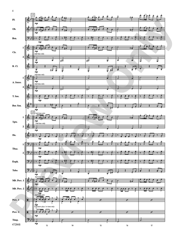 El Zorro Rojo - Concert Band Conductor Score & Parts (Digital Download)