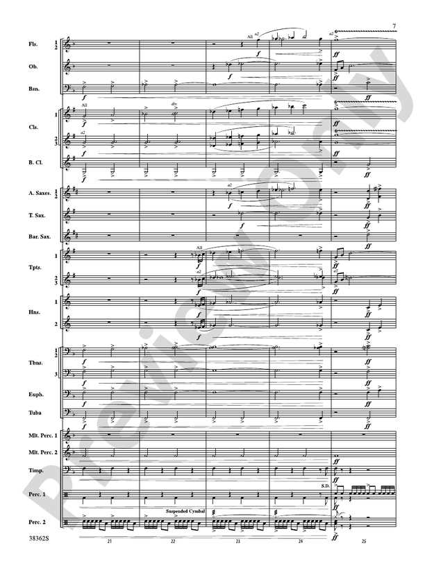 Dream Variants - Concert Band Conductor Score & Parts (Digital Download)