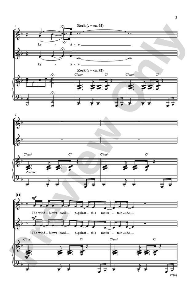 Kyrie - Arr. Kirby Shaw – SSA Choral Octavo (Digital Download)