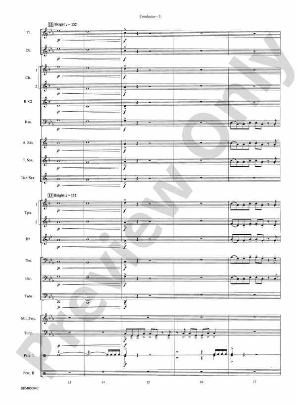 In the Wake of Spring - Concert Band Conductor Score & Parts (Digital Download)