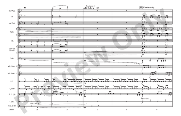The Dark Knight – Marching Band Conductor Score & Parts (Digital Download)