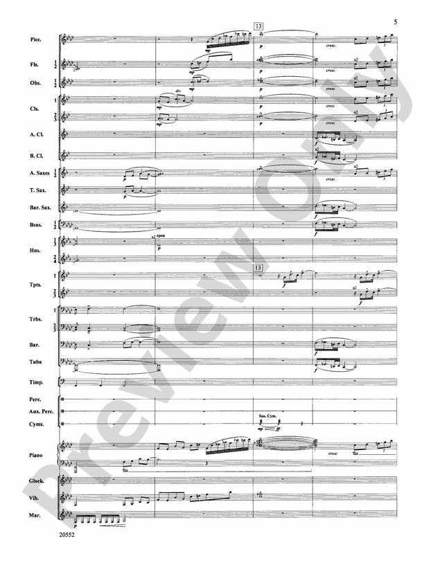 Chiaroscuro - Concert Band Conductor Score & Parts (Digital Download)