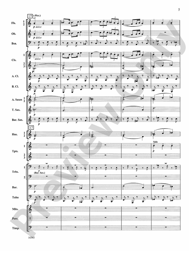 William Tell Overture - Concert Band Conductor Score & Parts (Digital Download)