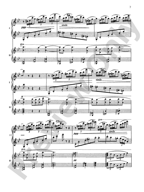 Fantaisie-tableaux (Suite No. 1), Opus 5 - I. Barcarolle - 2 Pianos, 4 Hands (Digital Download)