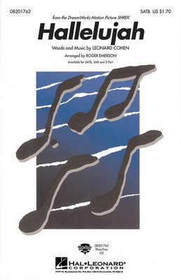 Hallelujah - Leonard Cohen - Roger Emerson Hal Leonard ShowTrax CD CD