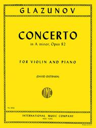 Glazounov - Concerto in Amin Op82 - Violin/Piano Accompaniment IMC IMC2322