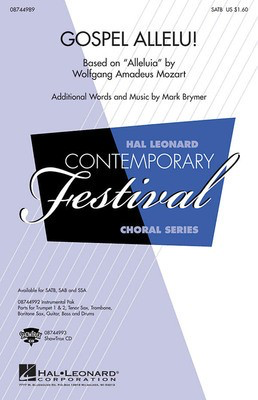 Gospel Allelu! - Wolfgang Amadeus Mozart - SAB Mark Brymer Hal Leonard Octavo