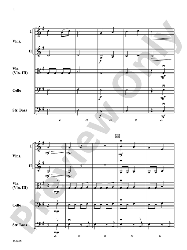 Christmas in a Minute and a Half - String Orchestra Conductor Score & Parts (Digital Download)