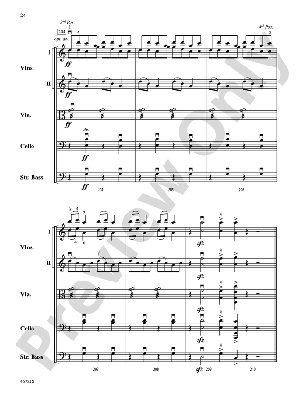 Petrushka - String Orchestra Conductor Score & Parts (Digital Download)
