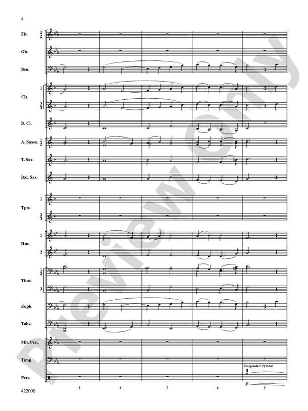 Colonial Song - Concert Band Conductor Score & Parts (Digital Download)