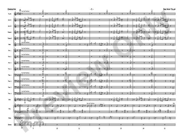 One Mint Julep – Jazz Ensemble Conductor Score & Parts (Digital Download)