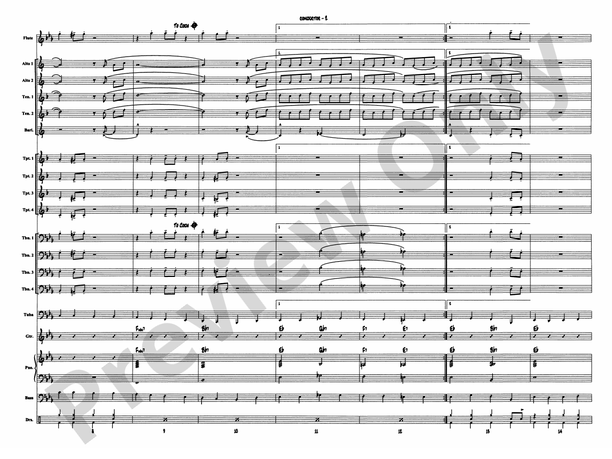 Jumpin' at the Woodside (Arr. Paul Cook) - Jazz Ensemble Conductor Score & Parts (Digital Download)