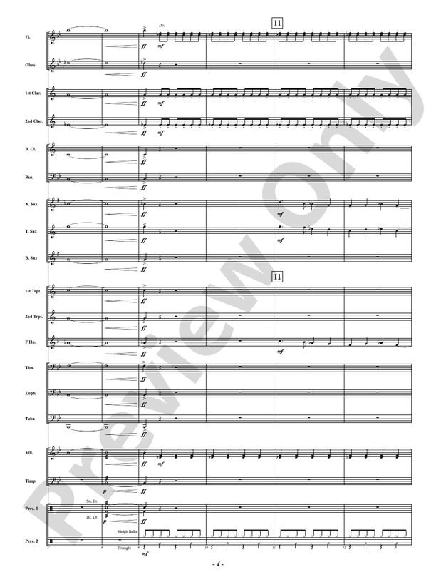 A Minor Holiday Celebration - Concert Band Conductor Score & Parts (Digital Download)