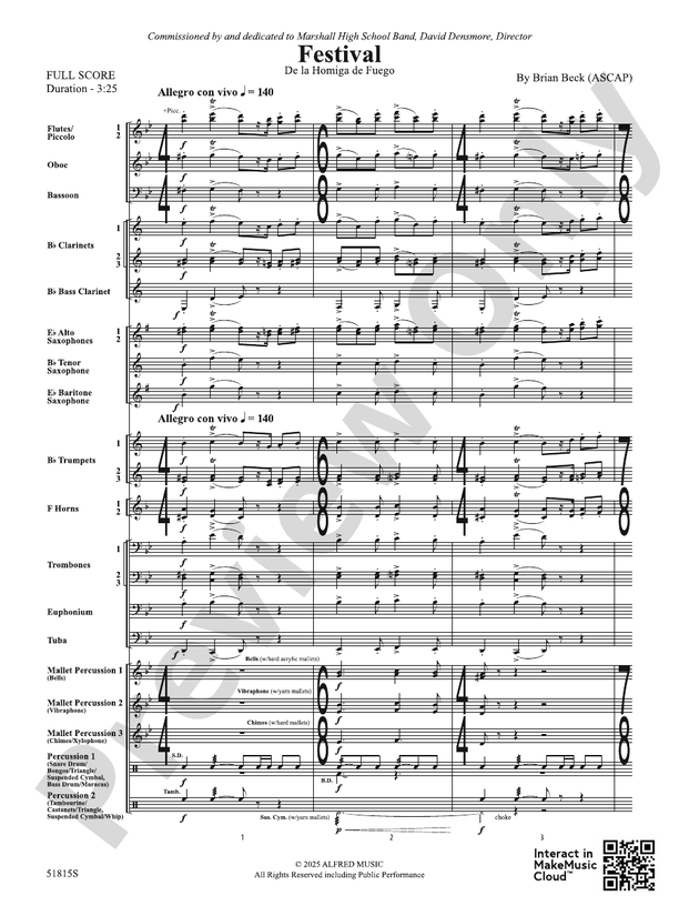 Festival - Concert Band Conductor Score & Parts(Digital Download)